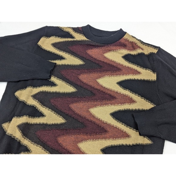 Vintage Biggie Knit Sweater Mens XL 3D 90s Protege Collection Wool Acrylic Cooj - Picture 5 of 8